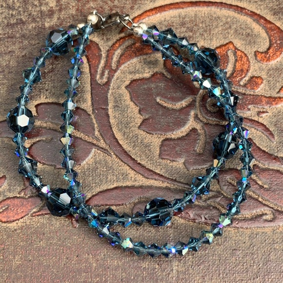 Navy Swarovski Crystal Bracelet - Picture 12 of 13